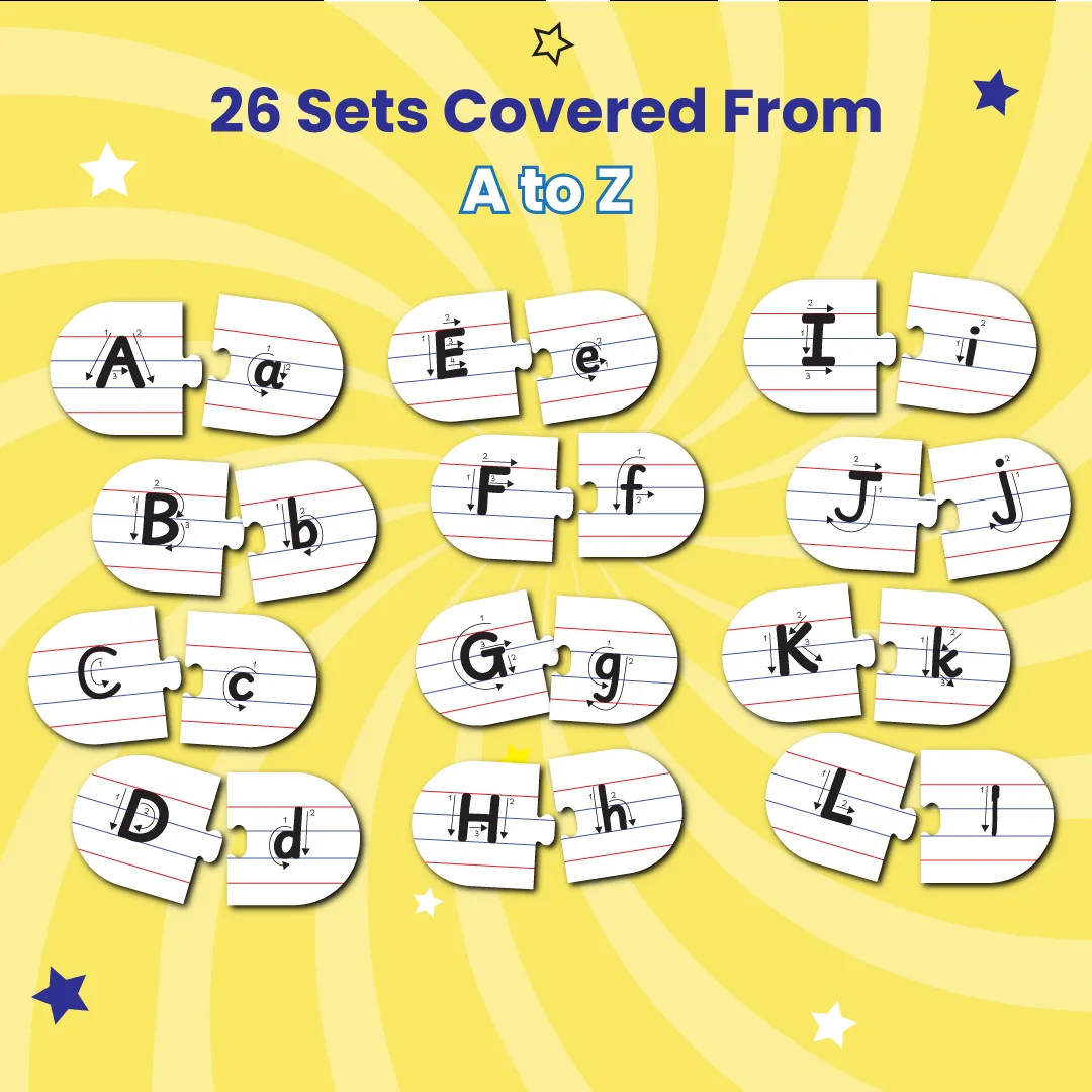 All 26 letter sets covered, A to Z