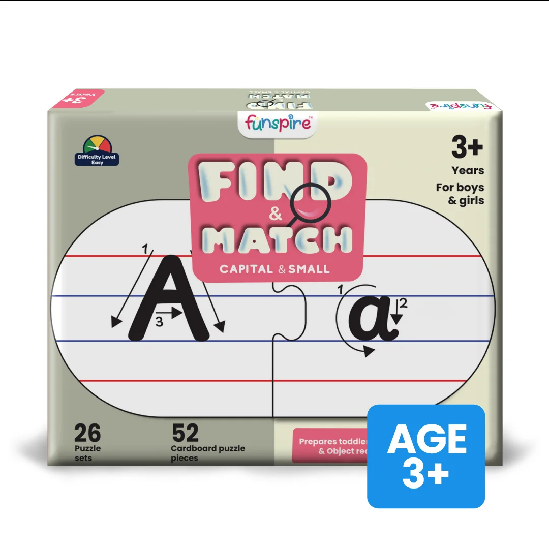 Find & Match capital and small letters box, ages 3+